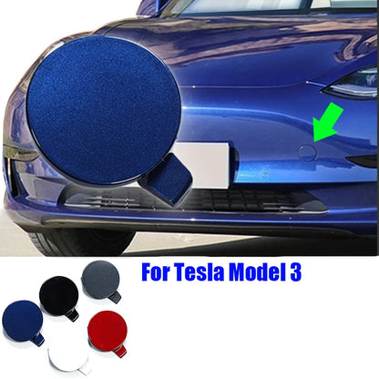 Tesla Model 3 Front Bumper Tow Hook Eye Cover - Trailer Cap Plug 1460701 1084173