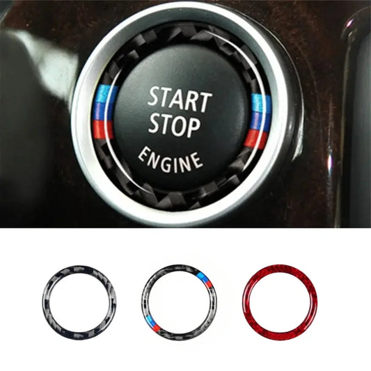 BMW 3 Series E90 E92 E93 Start Button Carbon Fiber Sticker