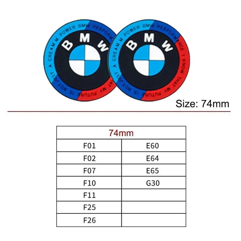 BMW Car Cup Mat 2PCS - Universal Cup Holder Coasters for X1/X2/X3/X4/X5/X6 1/2/3/4/5/6/7 Series