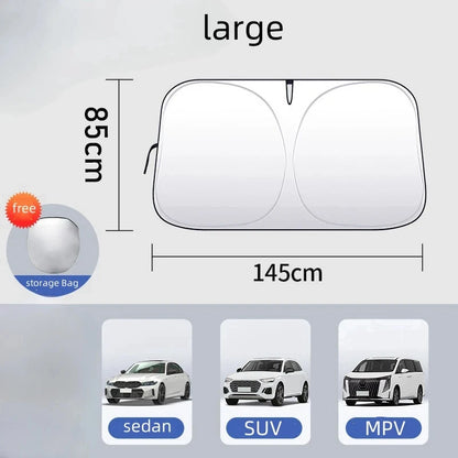 Car Windshield Sun Shade Cover - UV Protection for Car Truck SUV