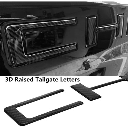 Chevrolet Silverado Tailgate Letters - 3D ABS Inserts 2019-2022