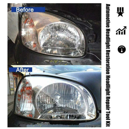 Headlight Polishing Set - Auto Headlight Restoration Kit 300ml
