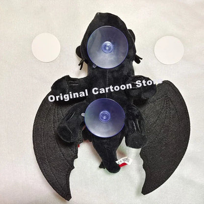 Black Flying Dragon Car Roof Toy - 20CM Plush Decoration Ornament