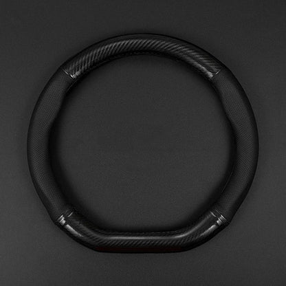 Universal Car Steering Wheel Cover - Carbon Fiber Leather Anti-Slip