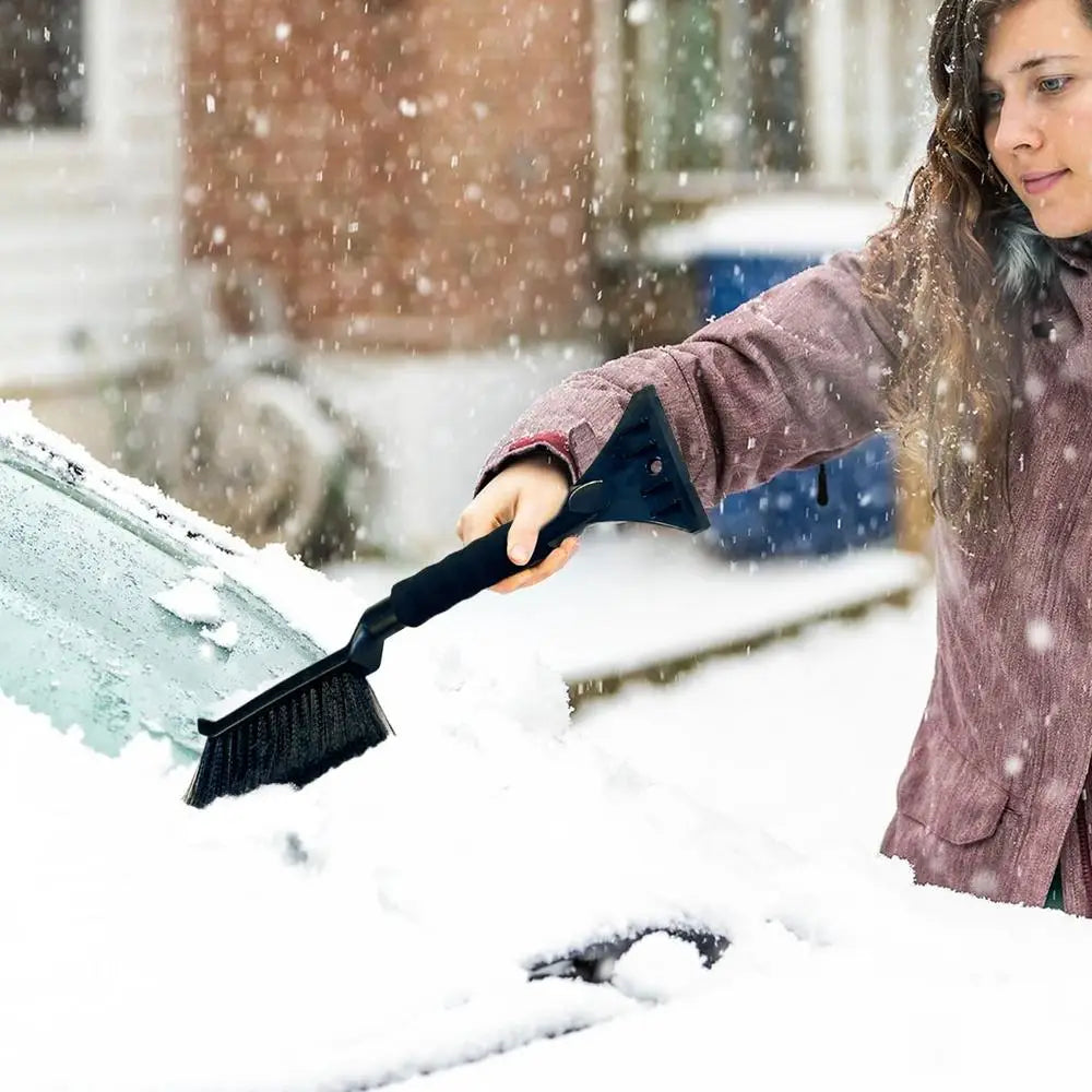 Car Snow Brush Ice Scraper - 2-in-1 Ergonomic Winter Tool