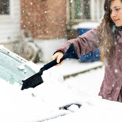Car Snow Brush Ice Scraper - 2-in-1 Ergonomic Winter Tool