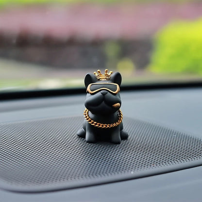 Resin Bully Dog Car Interior Decoration - Center Console Ornament
