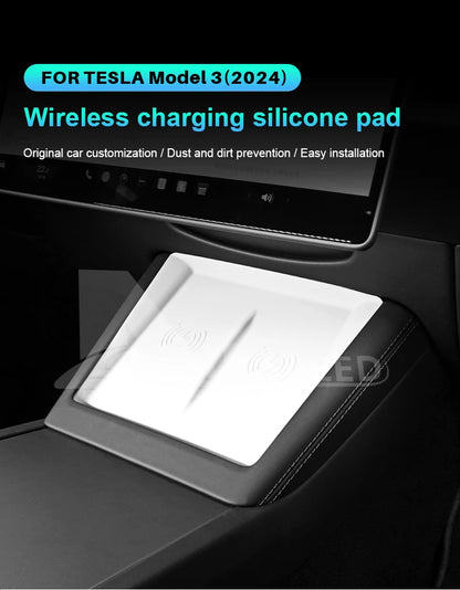 Tesla Model 3 Highland Wireless Charging Pad - Silicone Mat