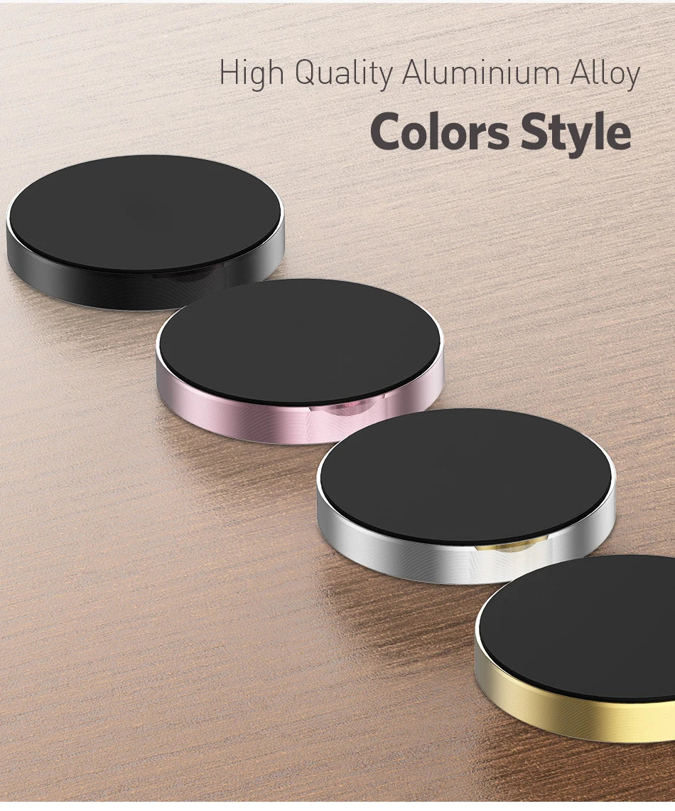 Universal Magnetic Phone Holder - Strong Car Dashboard Mount & Wall Mount Compatible with All Smartphones