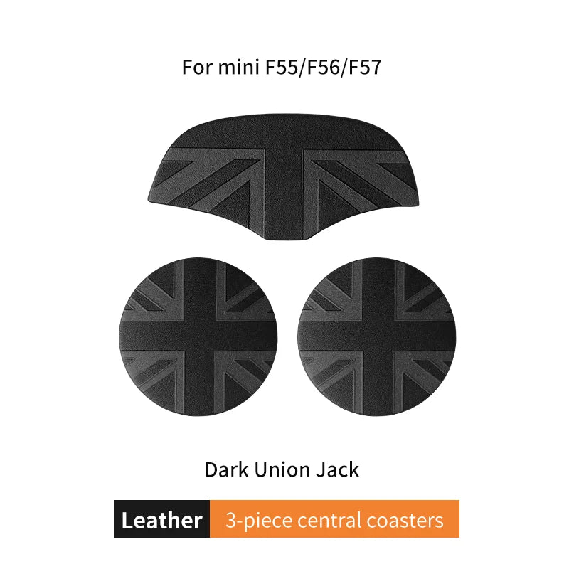 Union Jack Car Cup Holder Coaster - Mini Cooper F55 F56 F60