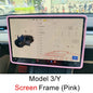 Tesla Model 3 Y Highland Screen Protector Frame - Display Cover Screen Frame Pink