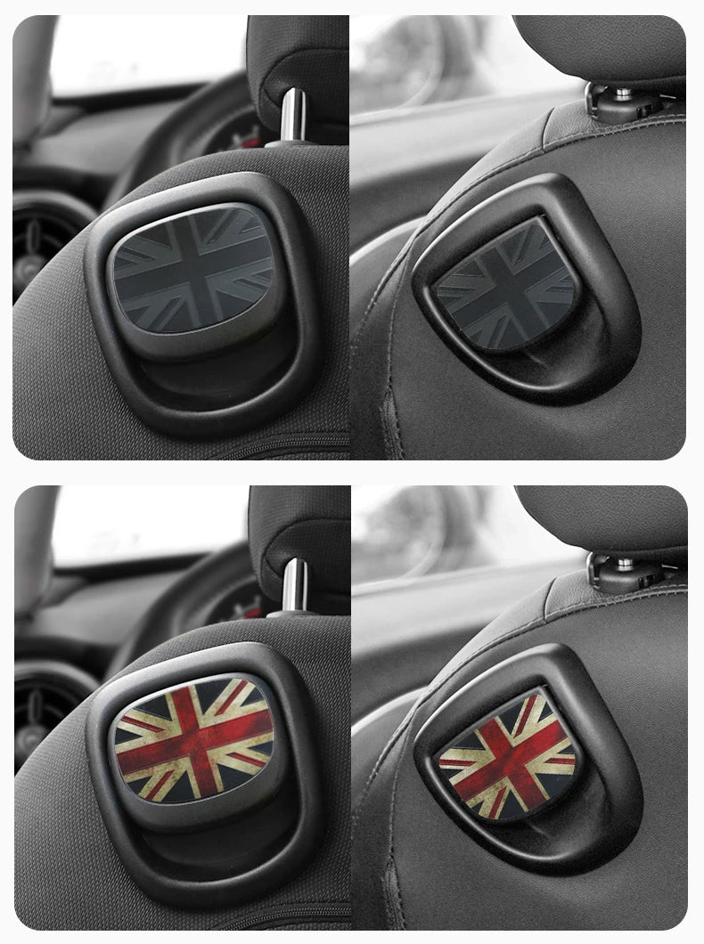 Mini Cooper Leather Rear Seat Handle Cover - R56 R55 F56 F57 Decal