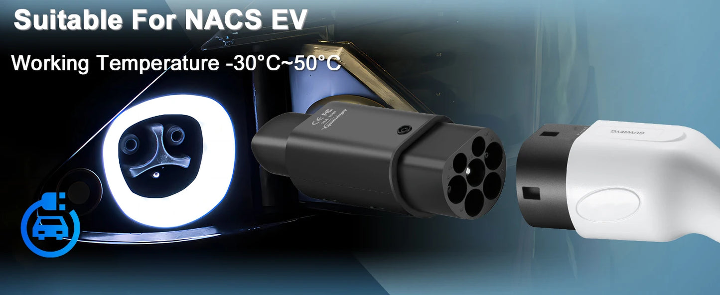 Type2 to Tesla Adapter AC 7.2KW - Model S/X/3 Charging