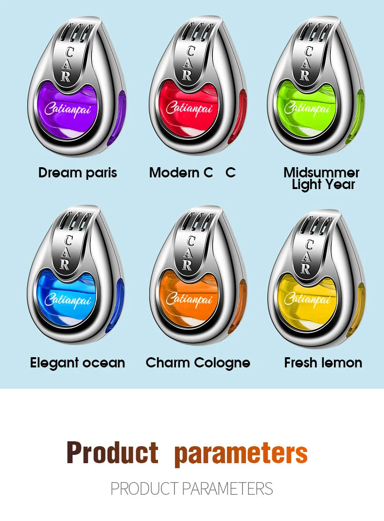 Car Air Freshener Vent Diffuser - Long-lasting Aromatherapy Pendant