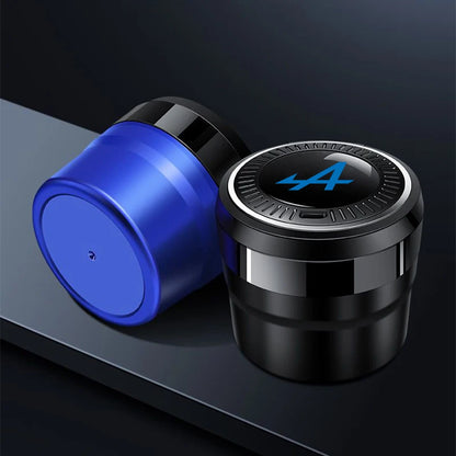 Portable Luminous Car Ashtray - Alpine Ceramic Liner