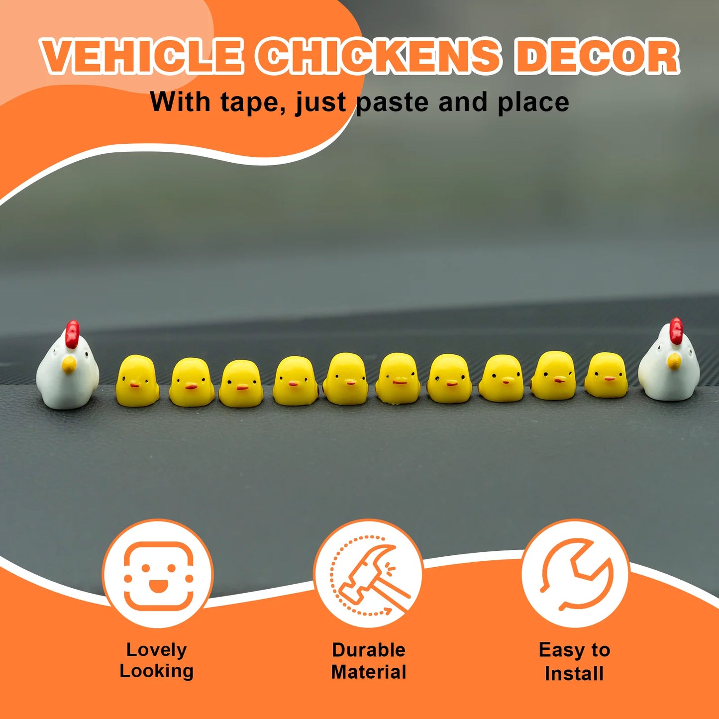 Cute Mini Animal Car Dashboard Accessories - Rearview Mirror Decor