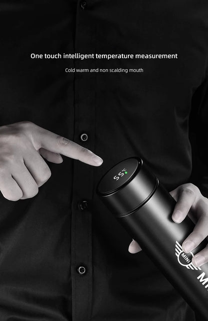 500ml Smart Thermos Bottle Mini Cooper Logo - JCW Works