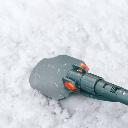 4-in-1 Car Snow Ice Scraper - Extensible Rotatable Multi-Function Tool