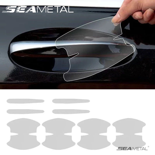 Car Door Handle Protection Stickers - 8PCS Transparent Anti-Scratch Guards