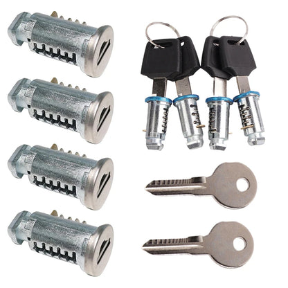 Roof Rack Locks & Keys - Lock Cylinder Kit for Car Luggage System