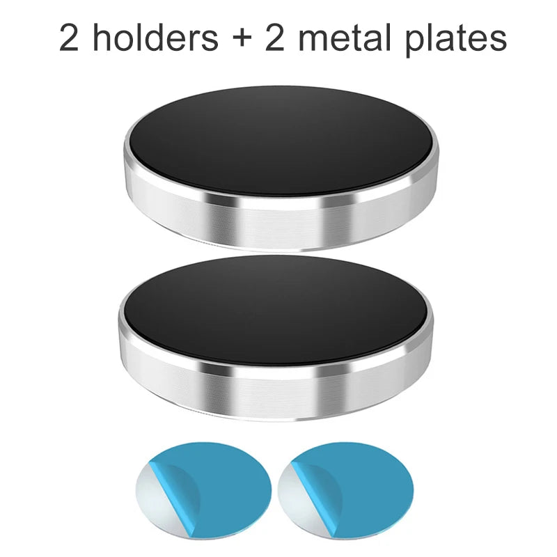 Magnetic Car Phone Holder - Universal Mount for iPhone Samsung GPS Support