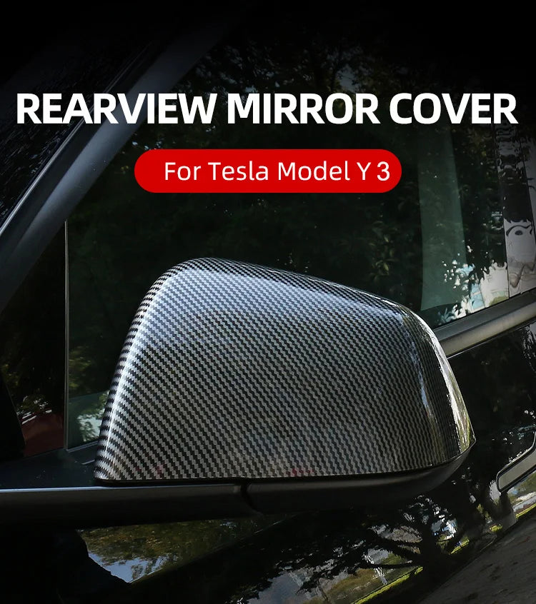 Tesla Model 3 Highland Carbon Fiber Mirror Covers - ABS