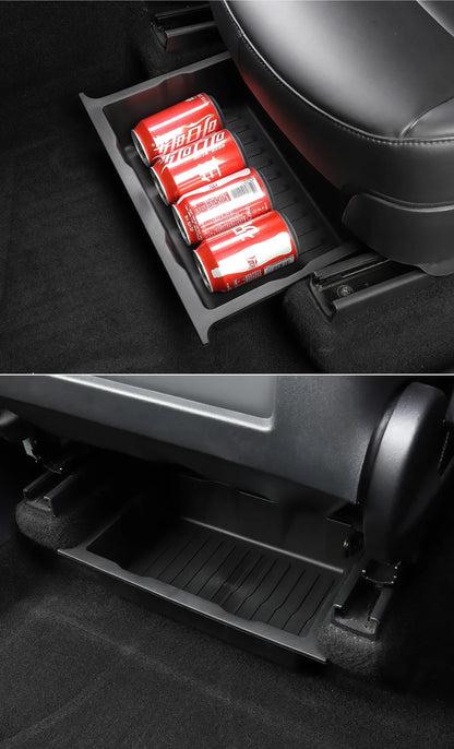 Tesla Model Y Under Seat Storage Box - Hidden Drawer Organizer 2021-2024