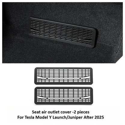 Tesla Model Y Juniper 2025+ Rear Air Conditioning Outlet Mesh Net - Under Seat AC Protection Cover