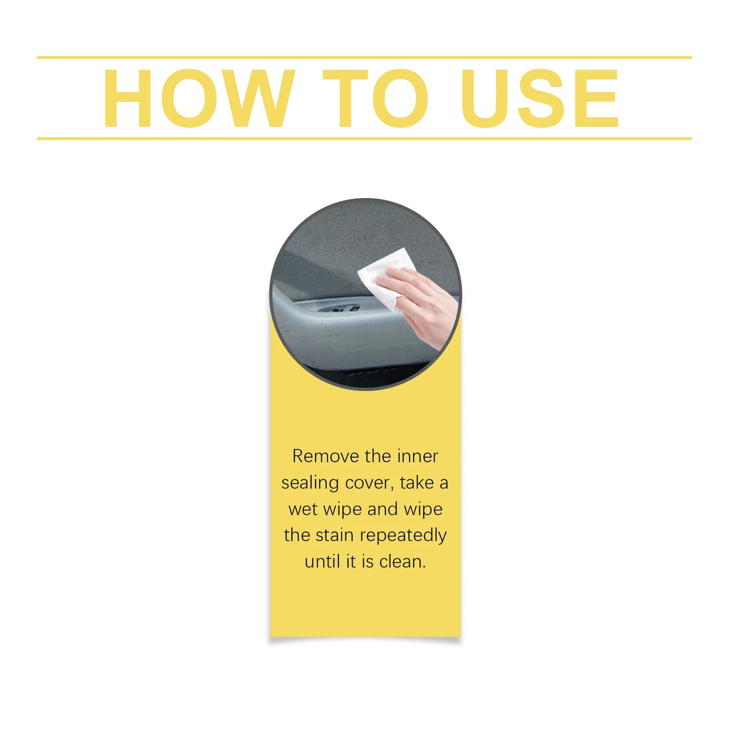 Car Interior Cleaning Wipes - 40pcs Multi-Purpose Dashboard Cleaner