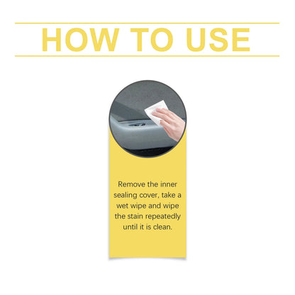 Car Interior Cleaning Wipes - 40pcs Multi-Purpose Dashboard Cleaner