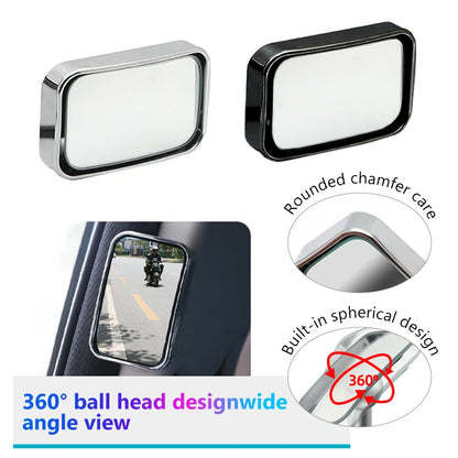 Car Convex Blind Spot Mirrors - Wide Angle 2pcs Set