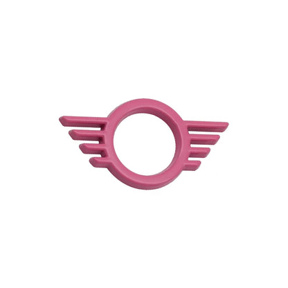 3D Metal Car Door Lock Pin Wing Emblem Badge - Mini Cooper