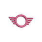 3D Metal Car Door Lock Pin Wing Emblem Badge - Mini Cooper