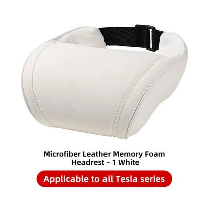 KJOY Car Headrest Neck Pillow Memory Foam - Tesla Model 3/Y/X