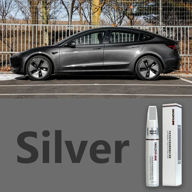 Tesla Paint Touch Up Pen Set - Pearl White & Deep Sea Blue Wheel Repair Kit