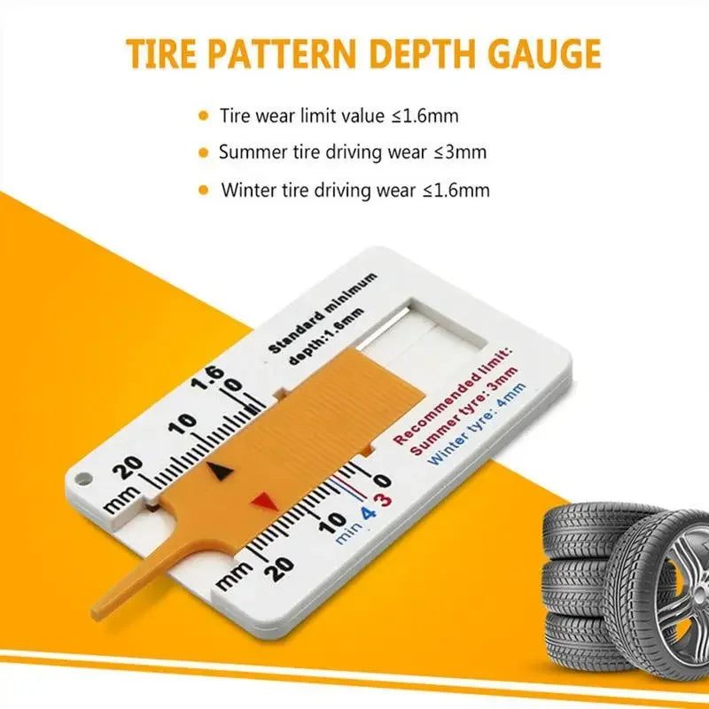Car Tire Depth Gauge - Accurate Tread Measurement Tool