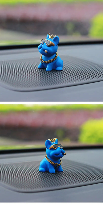 Resin Bully Dog Car Interior Decoration - Center Console Ornament