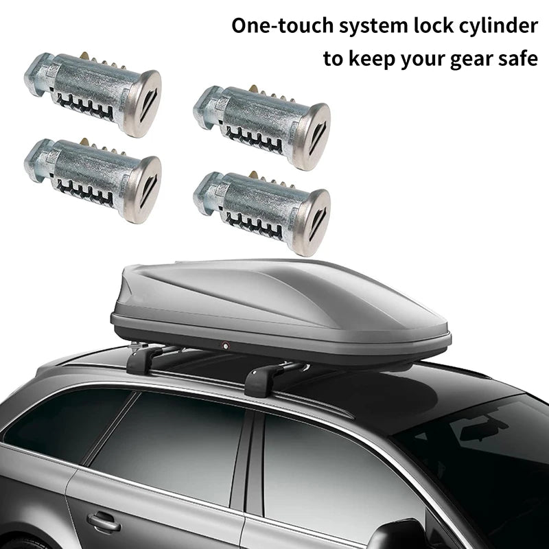 Roof Rack Locks & Keys - Lock Cylinder Kit for Car Luggage System