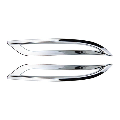 Tesla Model 3 ABS Carbon Fiber Rear Bumper Fog Light Cover Kit Silver