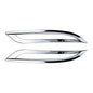 Tesla Model 3 ABS Carbon Fiber Rear Bumper Fog Light Cover Kit Silver