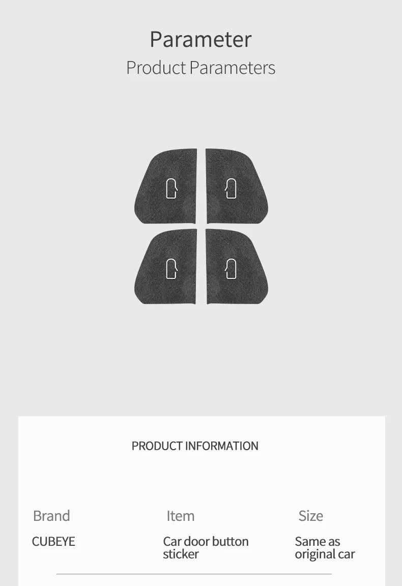 Tesla Model 3 Y Alcantara Door Switch Trim - 2024+ Cover