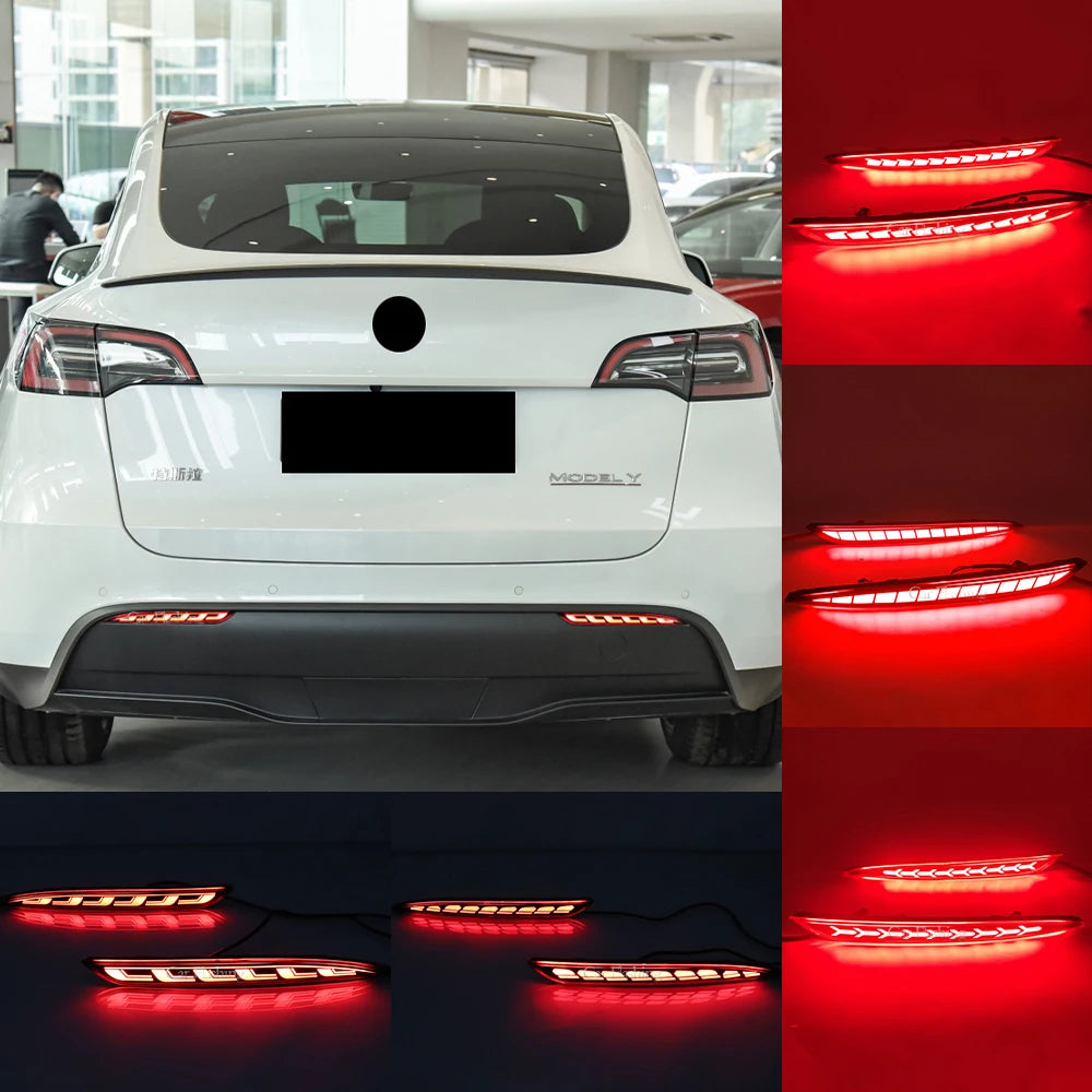 Tesla Model 3/Y LED Rear Fog Light - Dynamic Turn Signal 2016-23