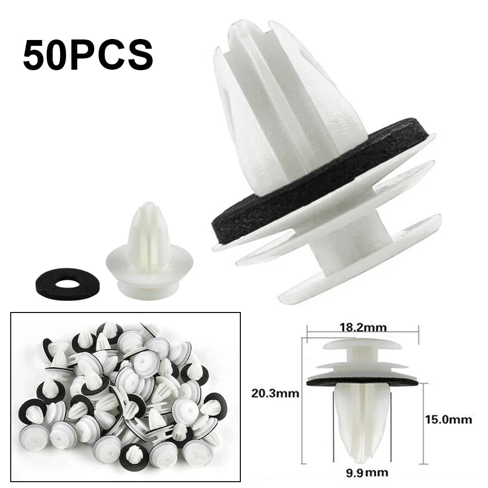 BMW Door Panel Clips 50PCS - Fastener Rivets with Seal Ring for E34 E36 E38 E39 E46