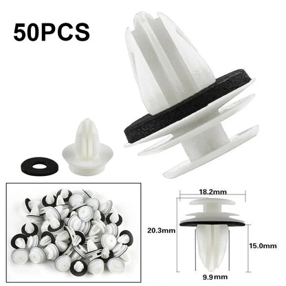 BMW Door Panel Clips 50PCS - Fastener Rivets with Seal Ring for E34 E36 E38 E39 E46