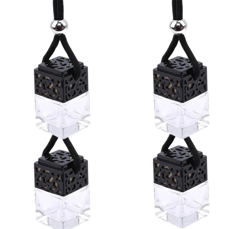 Car Air Freshener Perfume Bottle Pendant - Essential Oils Glass