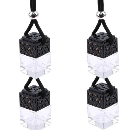 Car Air Freshener Perfume Bottle Pendant - Essential Oils Glass