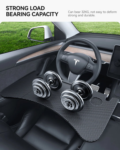 Tesla Steering Wheel Laptop Tray - Portable Office Desk for Model S/3/X/Y Highland Juniper