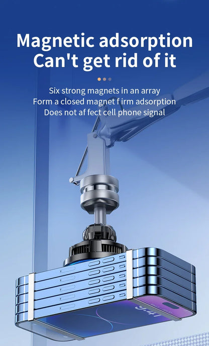 30W Ice Cooling Magnetic Wireless Car Charger - Fast Charging Station for iPhone 15/14/13/12 Pro Max