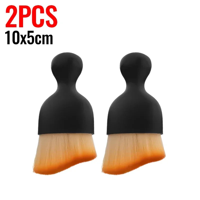 Car Vent Cleaning Brush with Casing - Soft Interior Detailing Tool