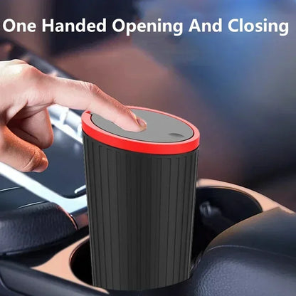 Car Trash Bin Mini - Auto Interior Garbage Container Storage Box